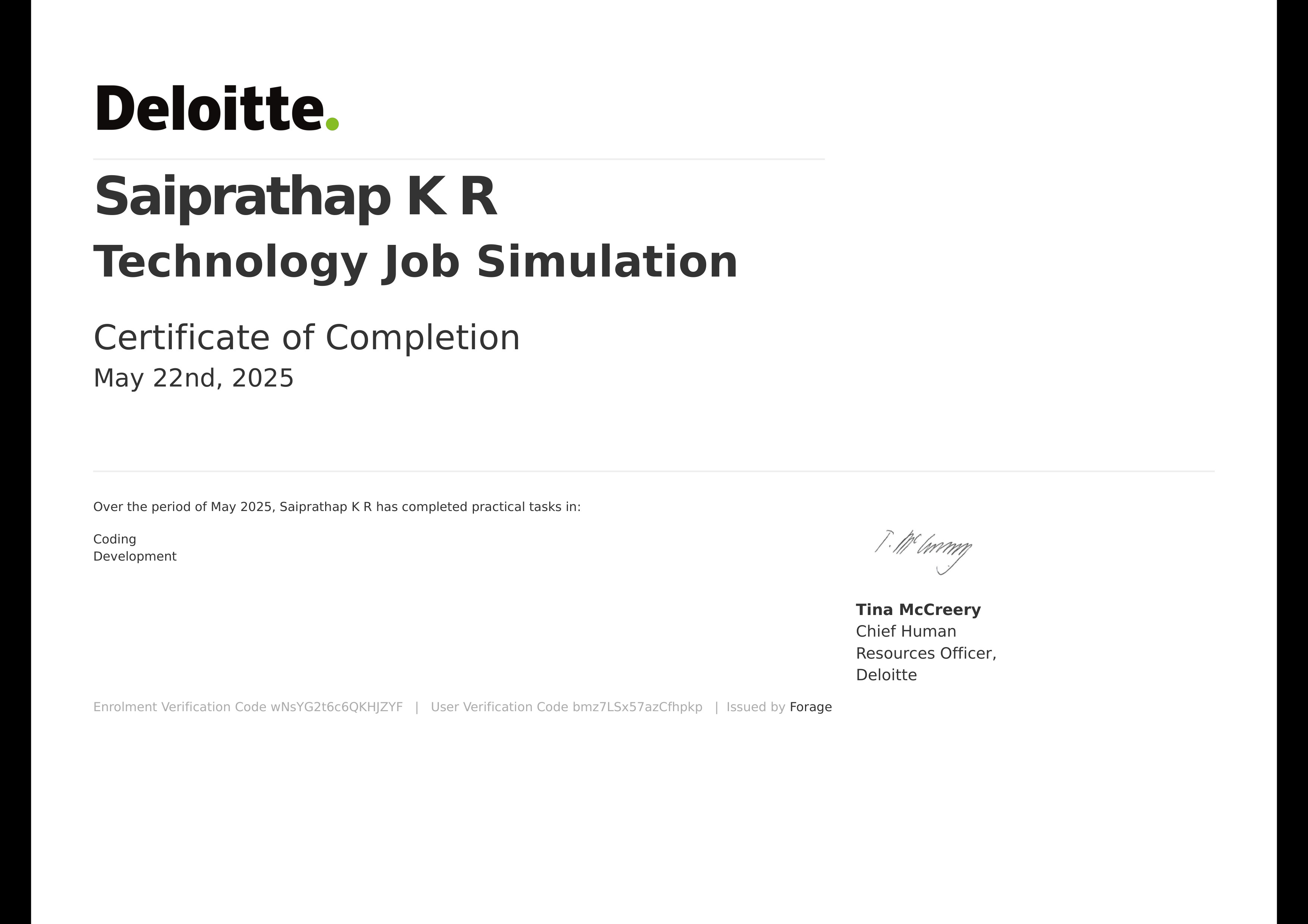 Deloitte Technology Job Simulation